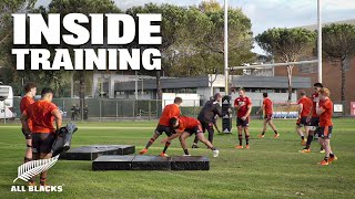 EXCLUSIVE Inside All Blacks Training Rome [upl. by Ayiak]