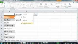 Excel  Formulare mit Dropdown [upl. by Lucio]