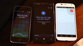 Cortana vs Siri vs Google Now battle [upl. by Powers112]