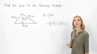 Area of a Triangle  MathHelpcom [upl. by Amrita]