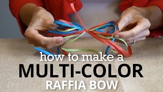 How to Tie a Raffia Bow  Nashville Wraps [upl. by Meda]