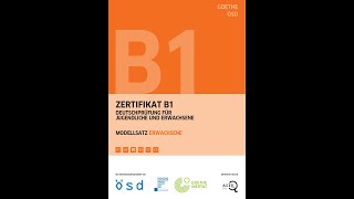 Goethe Zertifikat B1 Hören Teil 1Teil 2 Teil 3 und Teil 4 NEU Modellsatz Erwachsene Neu [upl. by Nannerb138]