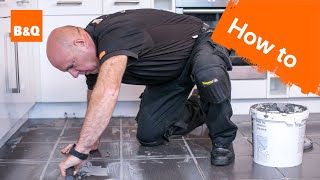 How to tile a floor part 3 grouting [upl. by Courcy]