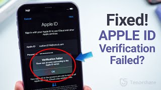 How to Fix Apple ID Verification Failed on iPhoneiPad 6 Ways [upl. by Mirth]