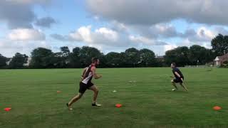 Touch Rugby Basic Skills and Drills  Warm up Cones and Hats [upl. by Stirling]