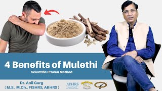 4 Benefits of Mulethi  मुलेठी के फायदे  Heart Skin Hair And Cough Benefits  Dr Anil Garg [upl. by Zorah]