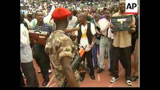 CONGO KINSHASA REBEL LEADER KABILA IS SWORN IN UPDATE [upl. by Dikmen159]