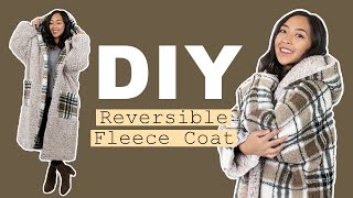 Sewing A Reversible Fleece Coat  coolirpa [upl. by Suqram649]