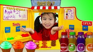 Jannie Pretend Play BAKING with Snack Shop Toy Set [upl. by Taylor]