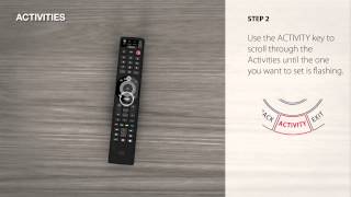 Universal Remote Control – URC 7980 Smart Control – how to setup an Activity [upl. by Ruhtracm]