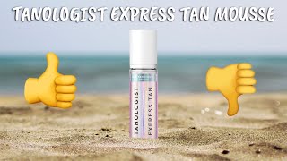 Tanologist Express Tan Mousse Self Tanner in Medium Review with Before and After [upl. by Ttihw929]