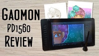 Gaomon PD1560 Pen Display Review Setup and Demo An Affordable Artist Monitor Tablet [upl. by Irolam]