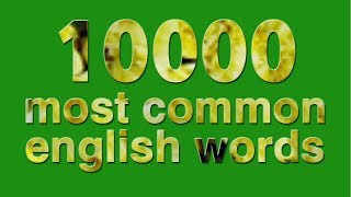 10000 most common english words  part 1 [upl. by Occer]