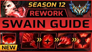 SWAIN REWORK ULTIMATE GUIDE Season 12  Runes Items Tips Combos Gameplay  League of Legends [upl. by Flavian]