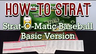 HowTo Strat Baseball Basic Version Board Game [upl. by Stoecker]