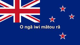 National Anthems New Zealand Aotearoa  Short version  Lyrics  Translation [upl. by Aisekal]