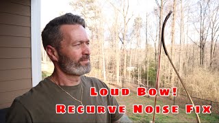 Silencing Recurve Bow LimbsRecurve Noise Fix [upl. by Ahsenroc481]