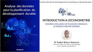 Module 06  INTRODUCTION A L’ECONOMETRIE [upl. by Atteuqehs]