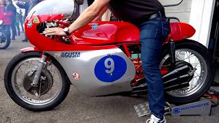 MV Agusta 350 6 cylinder Warmup [upl. by Santos]