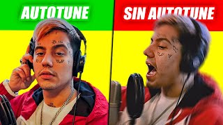 CANCIONES POPULARES CON AUTOTUNE vs SIN AUTOTUNE [upl. by Jolynn]