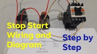 Stop Start Magnetic Contactor Control Circuit Wiring direct online  Local Electrician  Philippines [upl. by Ottie254]