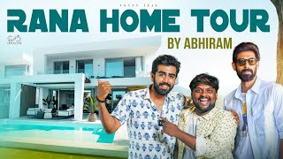 RANA HOME TOUR  AbhiRam Daggubati  Rana Daggubati  Geethika  TastyTeja  Ahimsa Infinitum [upl. by Phedra]