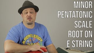 Minor Pentatonic Scale Root on quotEquot String PART 1  Lead Guitar Practice Routine [upl. by Nylram]