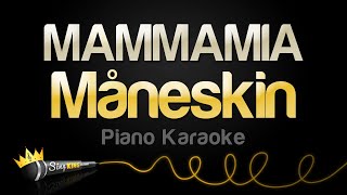 Måneskin  MAMMAMIA Karaoke Version [upl. by Burdett]