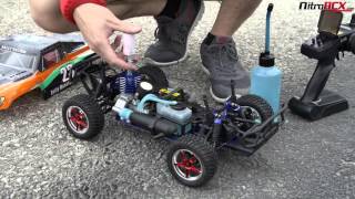 Exceed RC Nitro Gas Powered Rally Monster Truck OverviewAction [upl. by Idnek983]