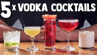 5 x Easy Vodka Cocktails part 1 [upl. by Emiaj]