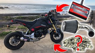 Grom Mods  Chimera Intake  Power Commander V  Worth it [upl. by Venetis]