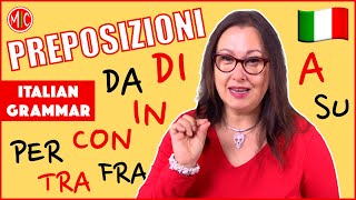 How to Use Italian Prepositions  Le preposizioni  Learn Italian Grammar [upl. by Shapiro]