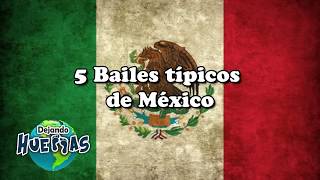 5 BAILES TÍPICOS DE MÉXICO  DEJANDO HUELLAS [upl. by Annay]