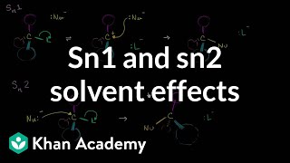 Sn1 and Sn2 solvents effects [upl. by Bela]