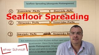 Seafloor Spreading  divergente Plattengrenze  Plattentektonik  Erdkunde  Lehrerschmidt [upl. by Atiken]