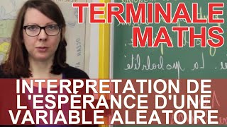 Interprétation de lespérance dune variable aléatoire  Le rappel de cours  Les Bons Profs [upl. by Casaleggio]