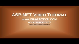 What is ASPNET Part 1 [upl. by Esimorp]