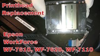 Epson WorkForce WF7620 WF7610 and WF7110 Printhead Replacement [upl. by Lewie]