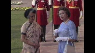 The Queen visits New Delhi 1983 [upl. by Odin40]