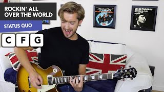 Rockin All Over The World Guitar Lesson  Status Quo John Fogerty [upl. by Mellins543]