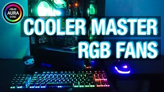 Full Aura Sync Setup w Cooler Master RGB Fans [upl. by Aihsenek]