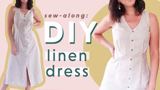 DIY  How to Sew a Linen Dress [upl. by Eednar]