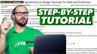 How To Fill Out An Assignment Contract For Wholesaling Real Estate [upl. by Janela322]