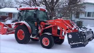 Snow Removal Kubota L6060  Déneigement avec Kubota L6060 [upl. by Mimi]