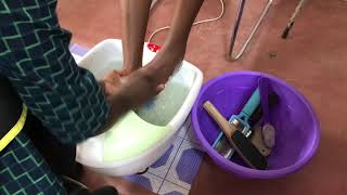 HOW TO DO A BASIC SALON PERFECT PEDICURE Step By Step Guide [upl. by Margi964]