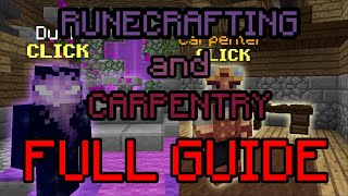 Runecrafting and Carpentry  The FULL Guide  Hypixel Skyblock [upl. by Senoj]