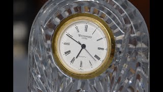 How To Change Waterford Crystal Clock Battery [upl. by Ayotaj]