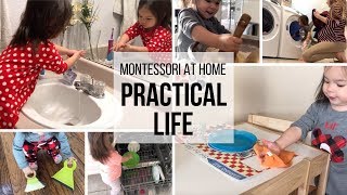 MONTESSORI AT HOME Practical Life for Toddlers [upl. by Aitnecserc]