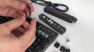 How to change the Redragon keyboard mechanical switches from Outemu [upl. by Worthington]