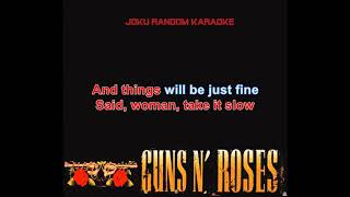 Guns N Roses  Patience Karaoke [upl. by Ettesel978]